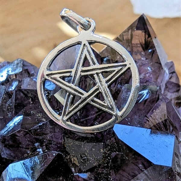 Pentagramm Silberanhänger