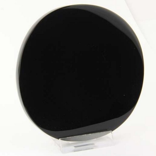 Schwarzer Obsidian-Spiegel - 12 cm