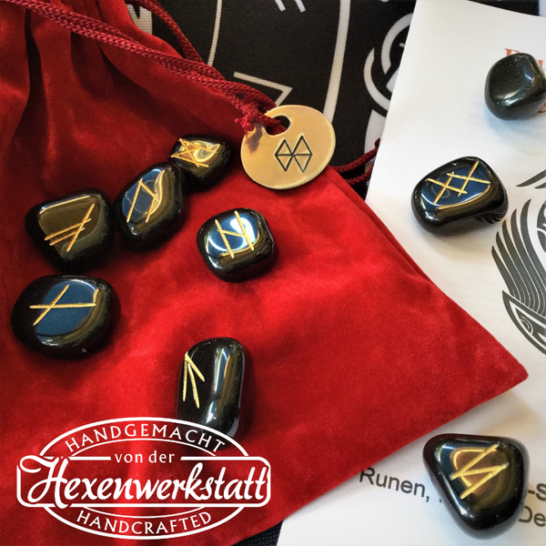 Runen Set Onyx - Handmade