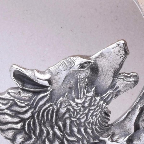 Wolfsmond Silberanhänger – Amethyst
