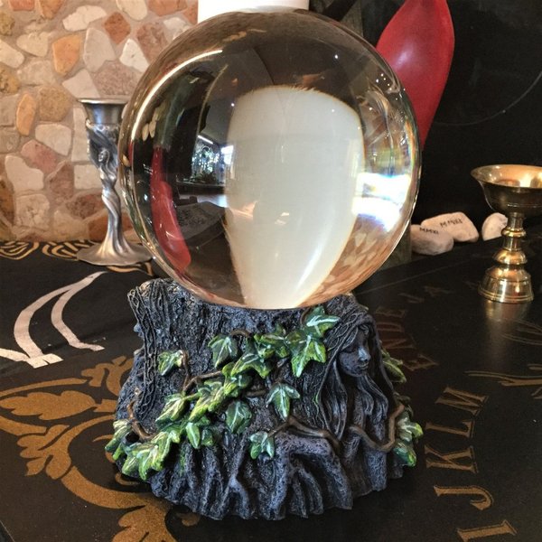 Seherkugel Dreifache Göttin – Kristallglas 11 cm