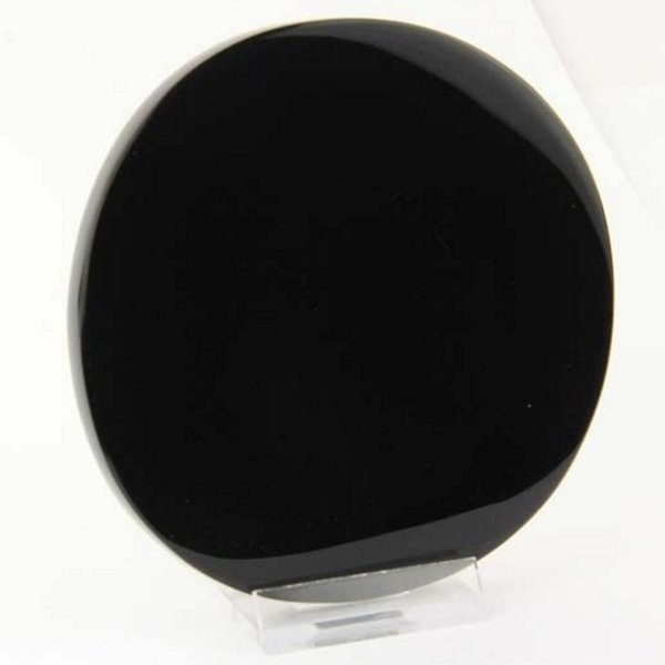 Schwarzer Obsidian-Spiegel - 15 cm